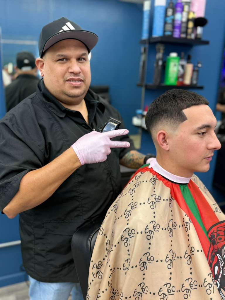 Alex Urbaez barber portrait in Gainesville FL